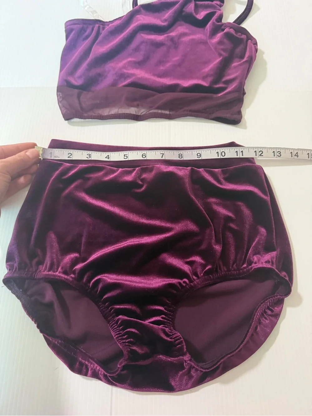 Kelle dance solo costume 2 piece purple velvet THE ALCHEMY 7111 SA-Small adult